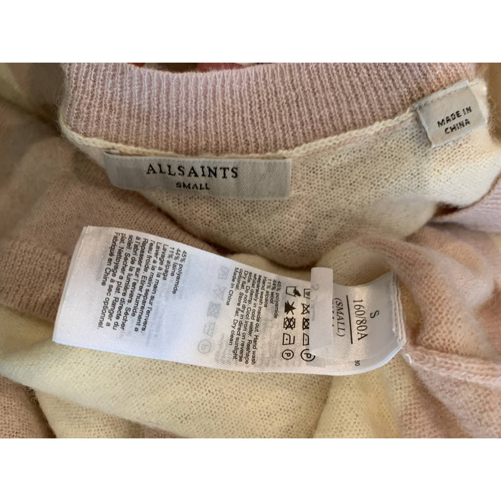 ALLSAINTS Byers Stripe V-Neck Sweater (S) - Picture 5 of 5